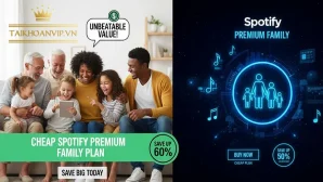 Gói Spotify Gia Đình – Mua Spotify Premium Giá Rẻ, Nghe Nhạc Không Quảng Cáo