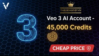 Tài khoản Veo 3 AI – Tạo video 4K tốc độ cao với 45.000 credit/tháng
