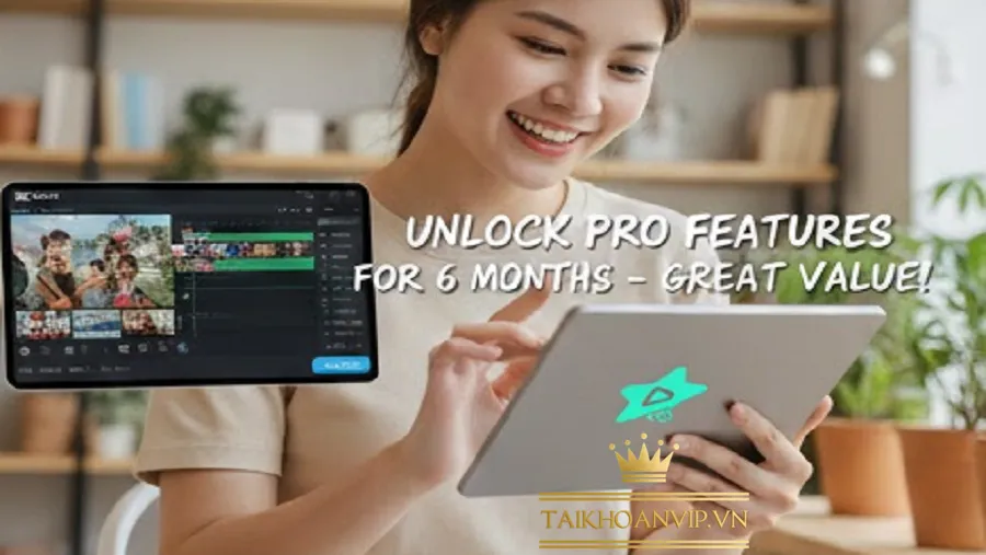 CapCut Pro giá bao nhiêu? Xem bảng giá CapCut Pro rẻ nhất và mua CapCut Pro uy tín, kích hoạt nhanh tại Taikhoanvip.vn.