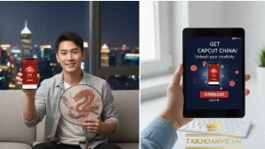 Hướng dẫn tải CapCut Trung Quốc (JianYing) an toàn, kèm so sánh bản quốc tế và gợi ý mua CapCut Pro giá rẻ tại Taikhoanvip.vn.