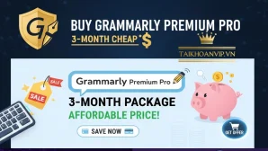 Grammarly Check AI giúp phát hiện nội dung AI và rewrite tự nhiên. Mua Grammarly Premium giá rẻ tại Taikhoanvip.vn.