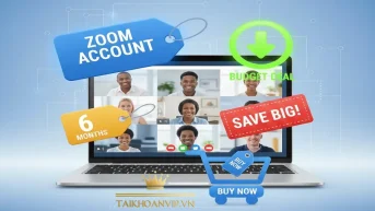 Mua tài khoản Zoom giá rẻ tại Taikhoanvip – Zoom Pro chính chủ, ổn định, không giới hạn thời lượng, giao trong 5 phút.