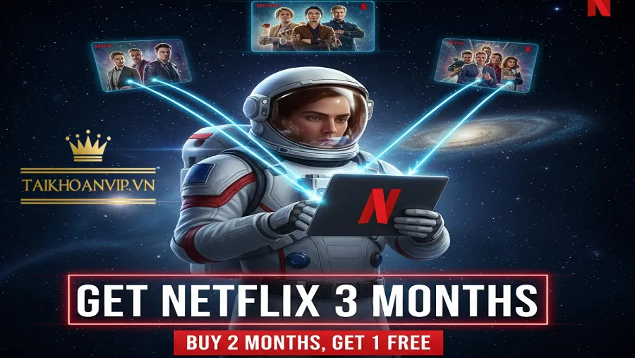 Mua Netflix 3 tháng giá rẻ, giao tự động, bảo hành trọn gói. Thử ngay mua tài khoản Netflix 1 ngày hoặc mua account Netflix chính chủ tại Taikhoanvip.vn!