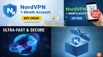 NordVPN extension giúp ẩn IP, duyệt web an toàn và nhanh. Mua NordVPN giá rẻ, kích hoạt nhanh, bảo hành tại Taikhoanvip.vn.