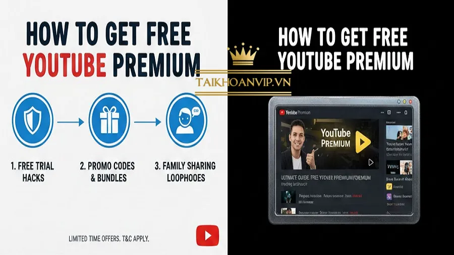 Cách đăng ký YouTube Premium miễn phí an toàn & hợp lệ