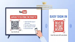 Cách đăng nhập YouTube trên tivi bằng mã QR nhanh – an toàn – chuẩn Google