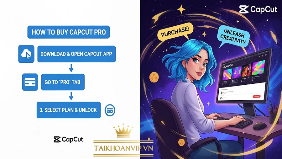 Cách mua CapCut Pro chính chủ từ CapCut