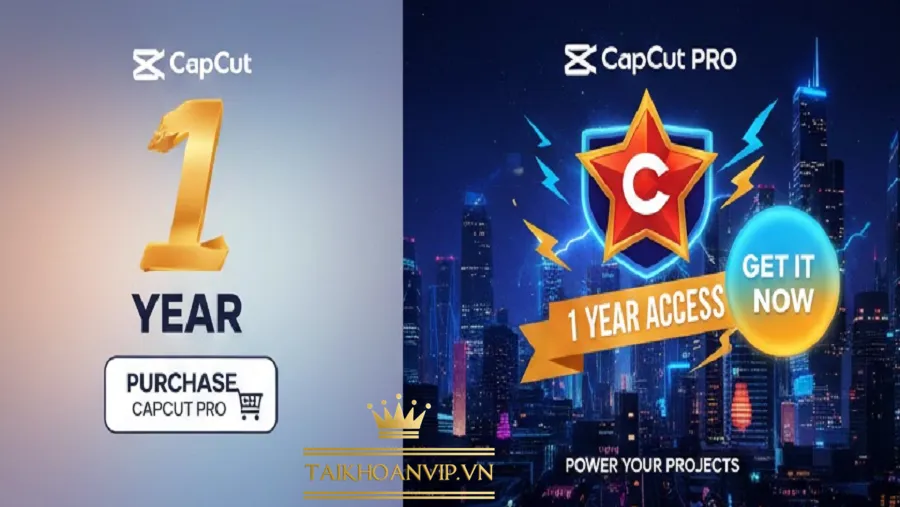 Mua CapCut Pro 1 Năm Giá Rẻ – Tài Khoản Ổn Định, Bảo Hành