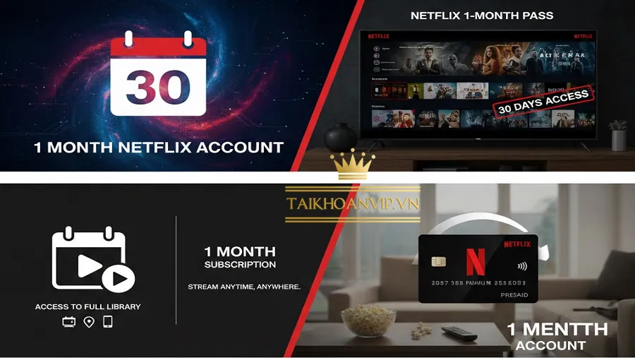 Tài khoản Netflix 1 tháng – Xem Netflix 4K giá rẻ chỉ từ 45k