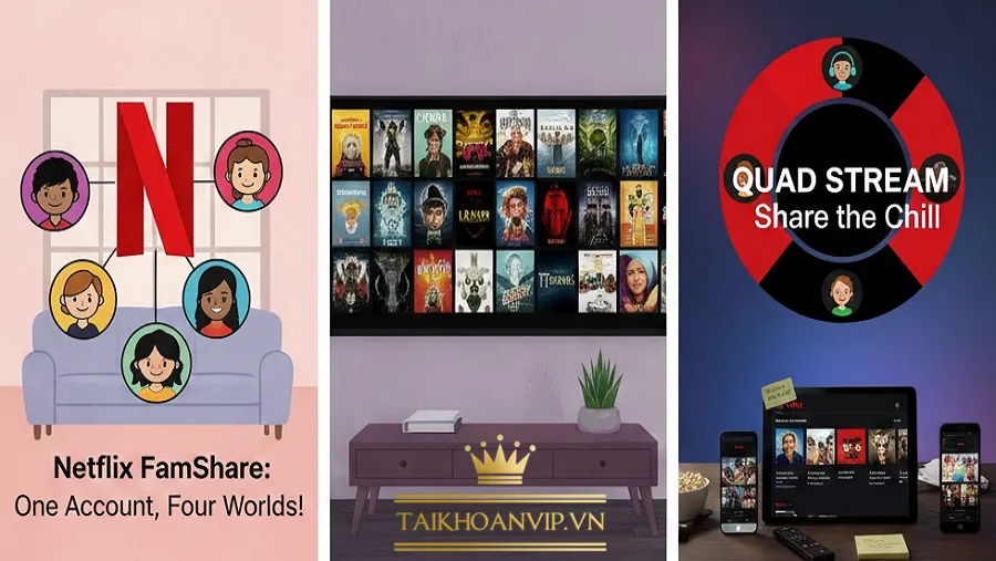 Tài khoản Netflix dùng chung – Hướng dẫn chọn đúng gói & dùng an toàn