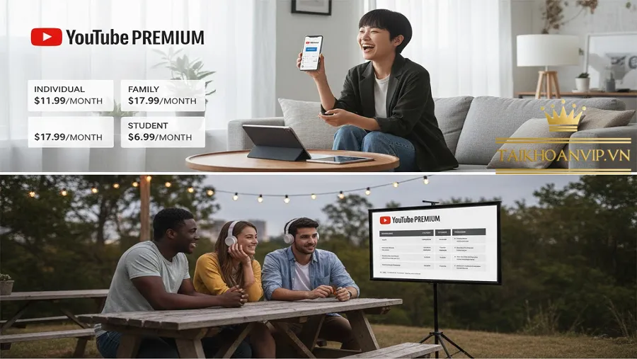 So sánh YouTube Premium và tài khoản miễn phí