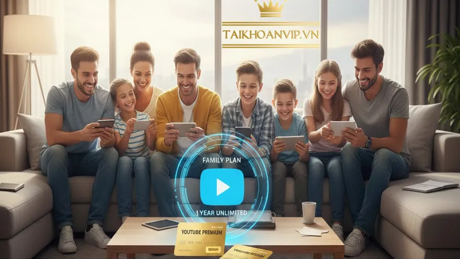 Mua gói YouTube Premium gia đình 1 năm giá rẻ – Giải pháp tiết kiệm cho cả nhà