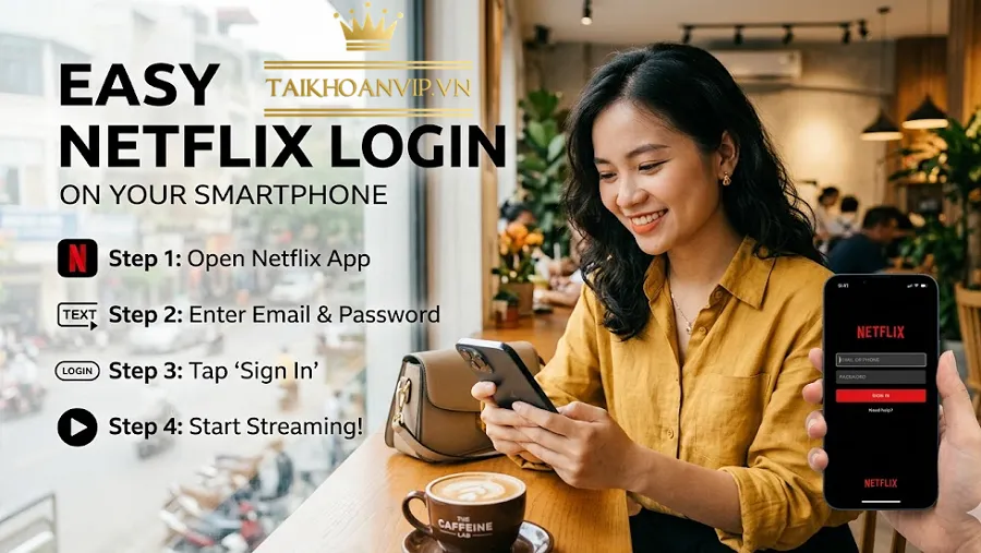 Cách đăng nhập Netflix trên điện thoại nhanh nhất cho người mới