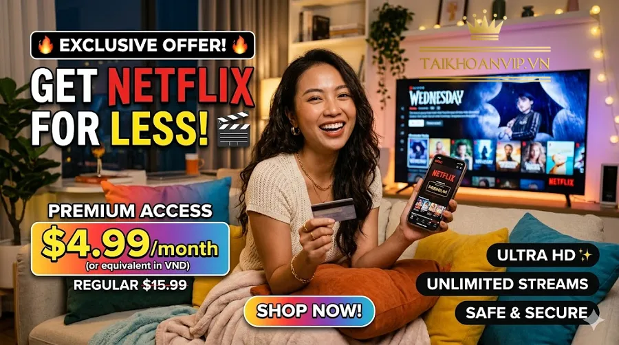 So sánh mua Netflix giá rẻ và đăng ký Netflix chính thức