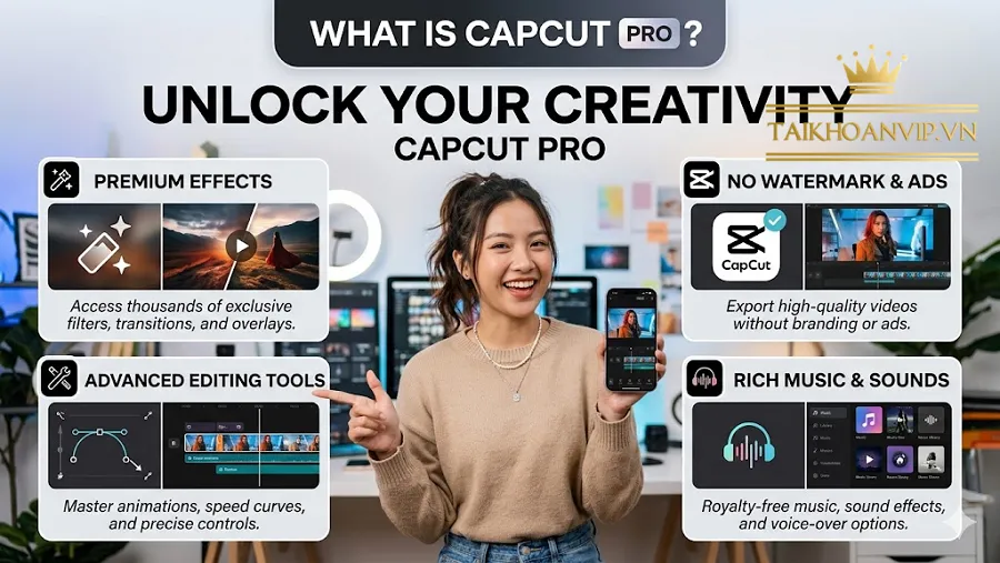 Các tính năng nổi bật của CapCut Pro