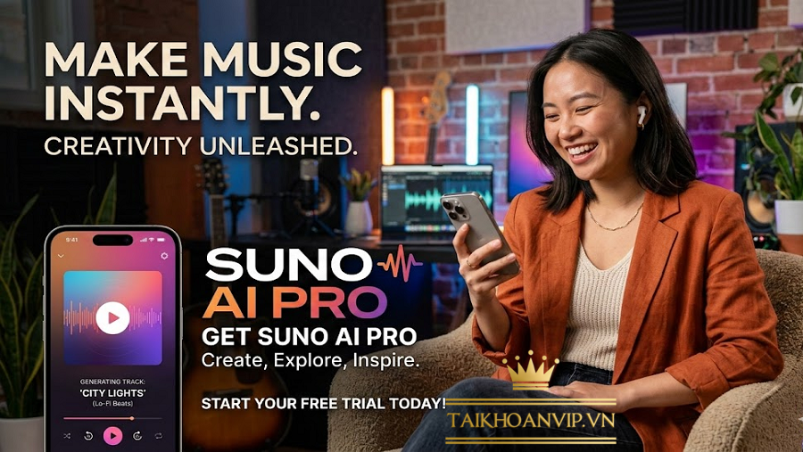 Tính năng nổi bật của Suno AI Pro