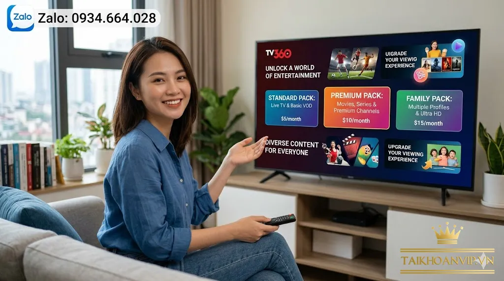 Các gói cước TV360 giá rẻ