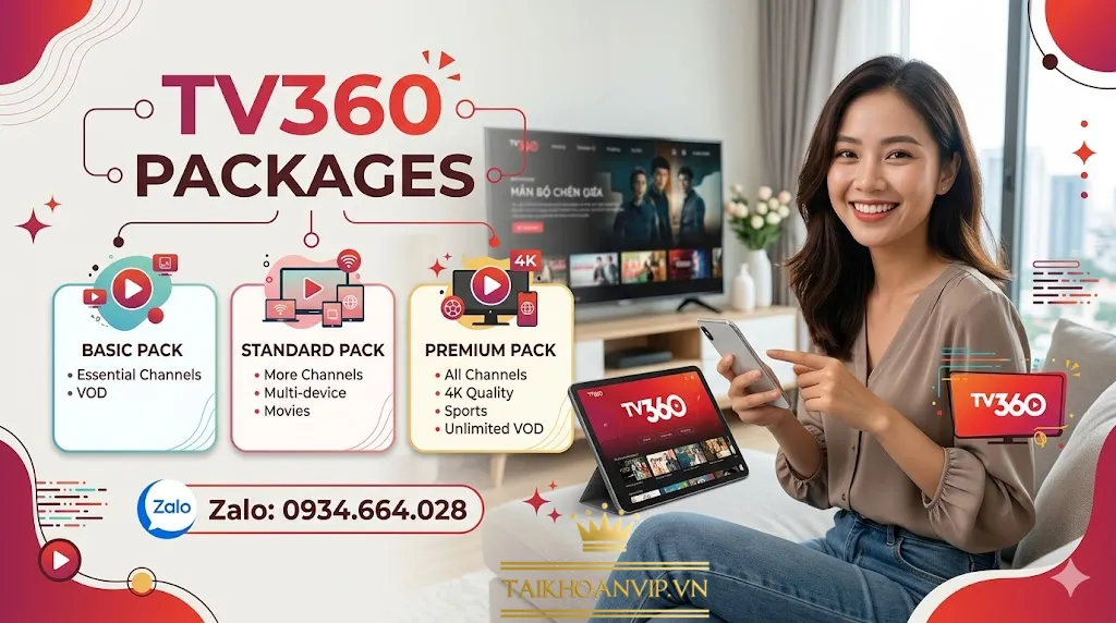 Mua Các gói cước TV360 giá rẻ