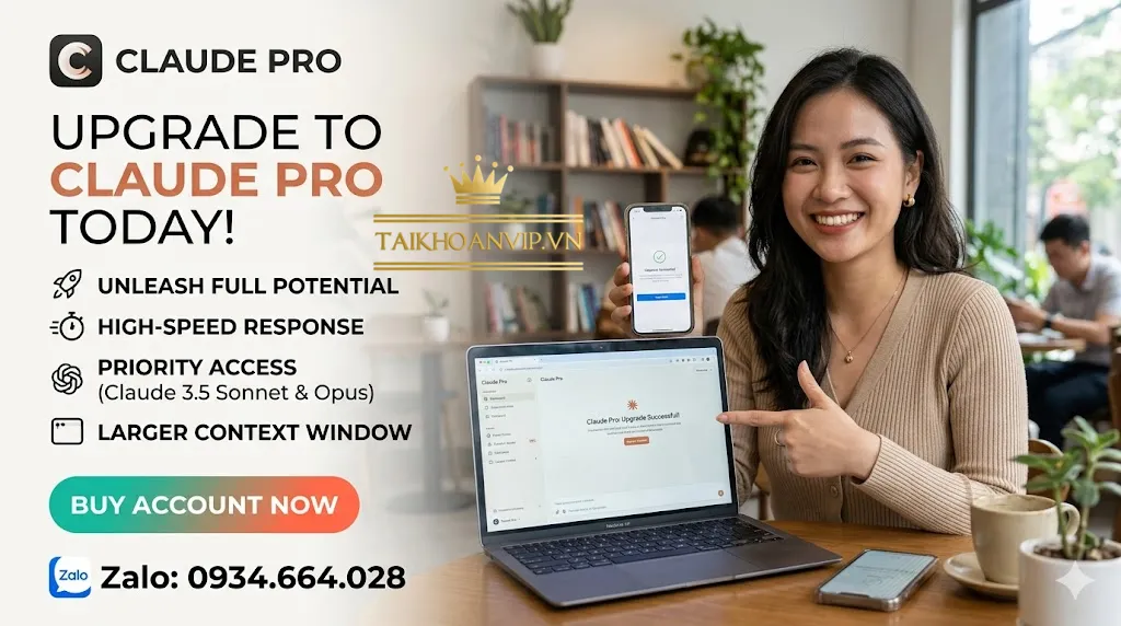 Hướng dẫn mua tài khoản Claude Pro an toàn
