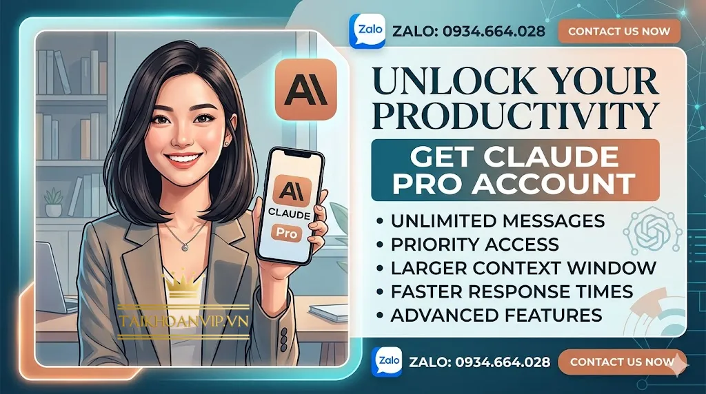 Lợi ích khi mua tài khoản Claude Pro