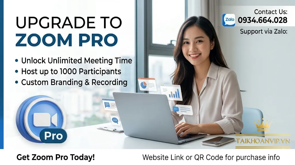 Tài khoản Zoom bản quyền và vấn đề bảo mật