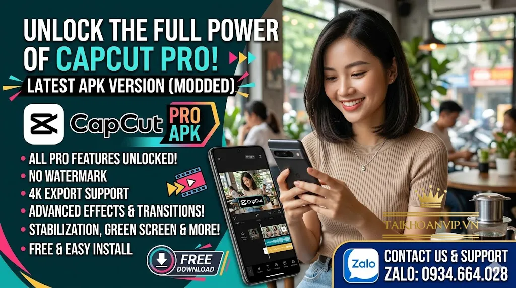 Mua CapCut Pro APK mới nhất