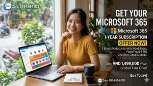 Mua Office 365 1 Năm Giá Rẻ Chính chủ, Kích Hoạt Nhanh
