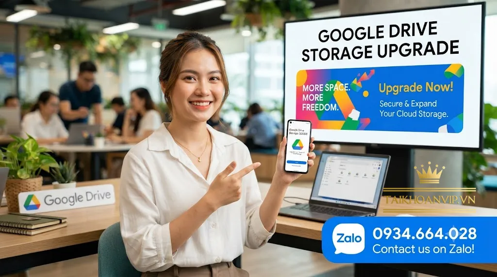 Hướng dẫn nâng cấp google drive