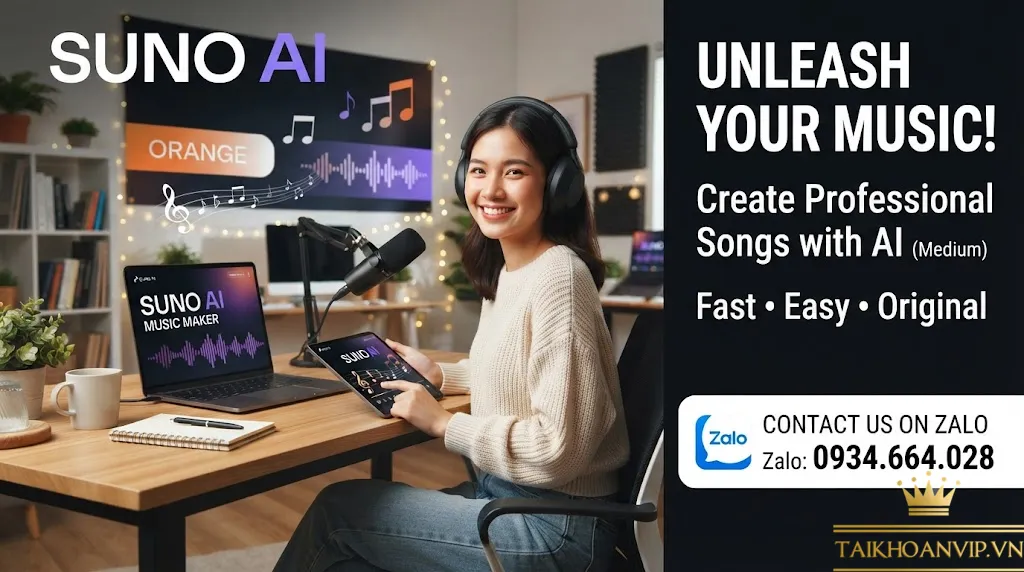 Mua Phần mềm tài khoản Suno AI