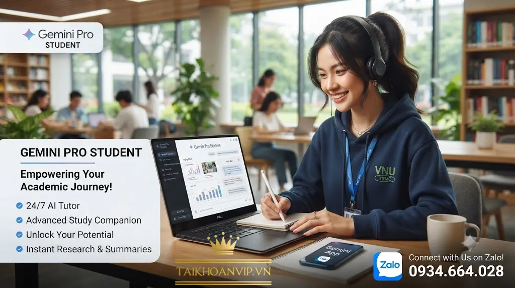 Mua tài khoản gemini pro student