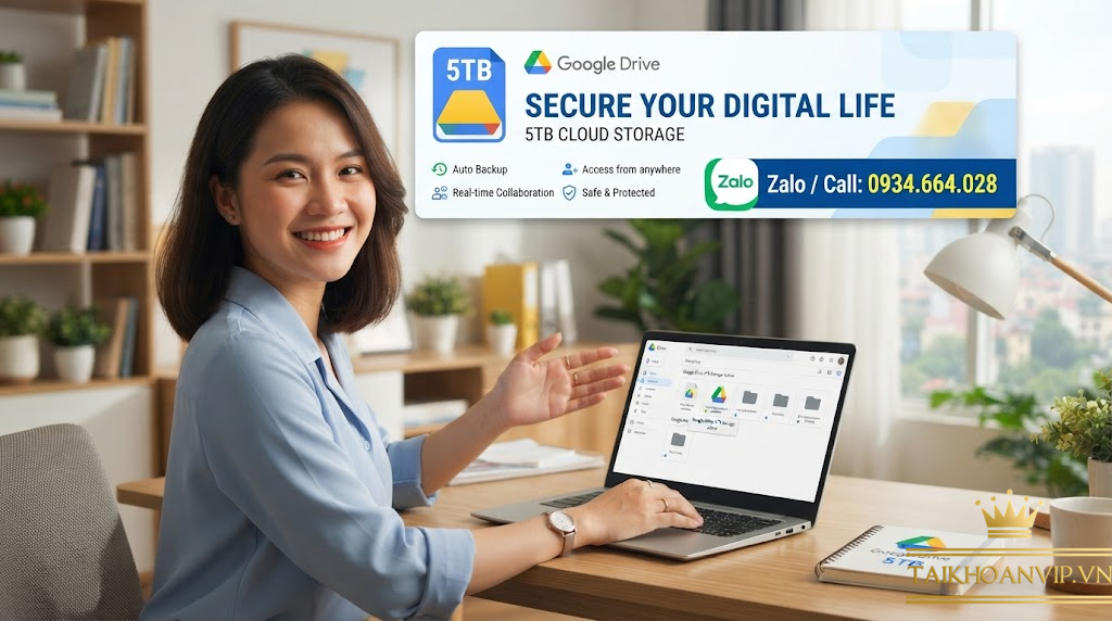 Mua tài khoản google drive 5tb