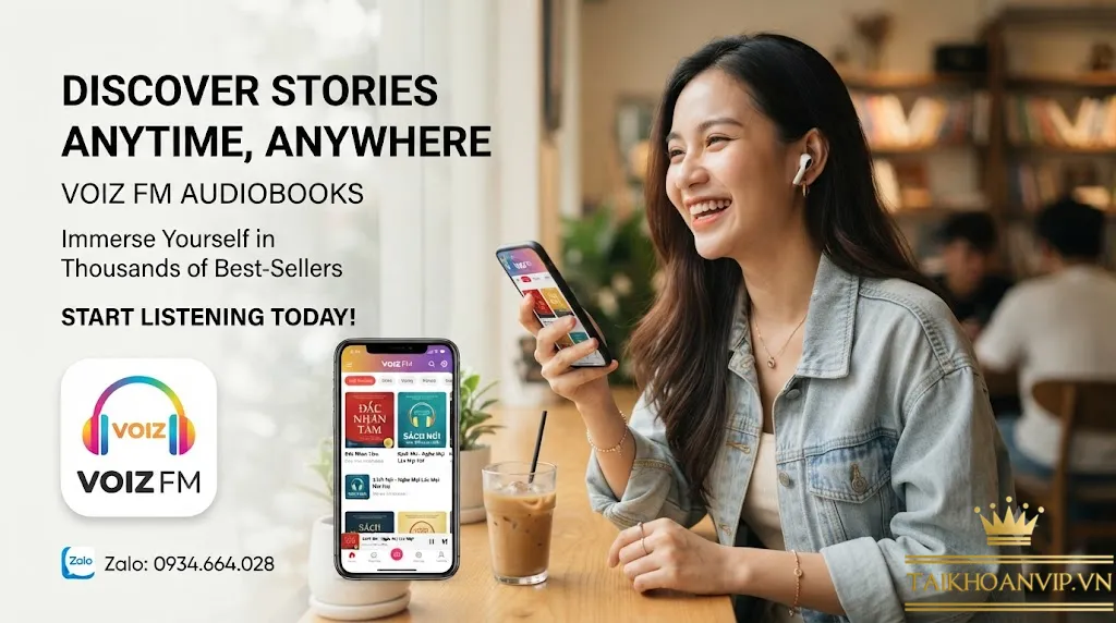 Mua tài khoản sách nói voiz fm