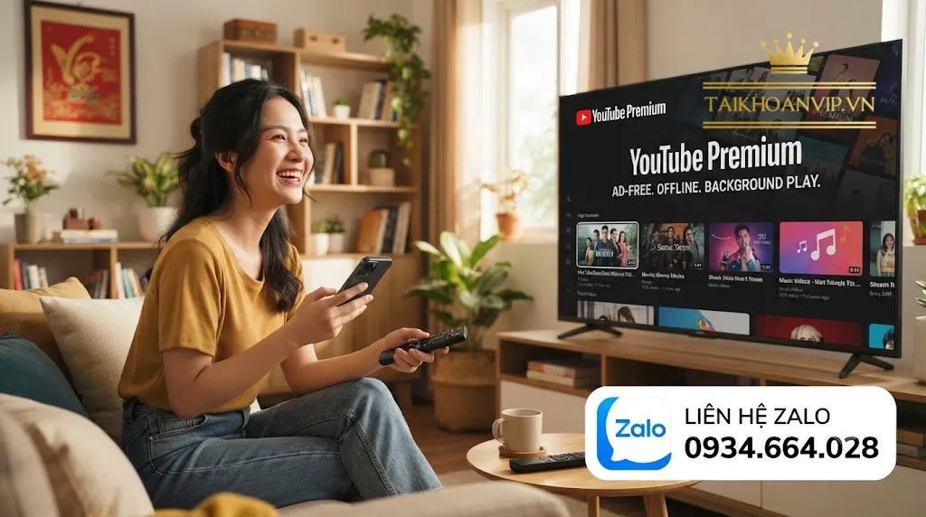 Mua youtube premium tv