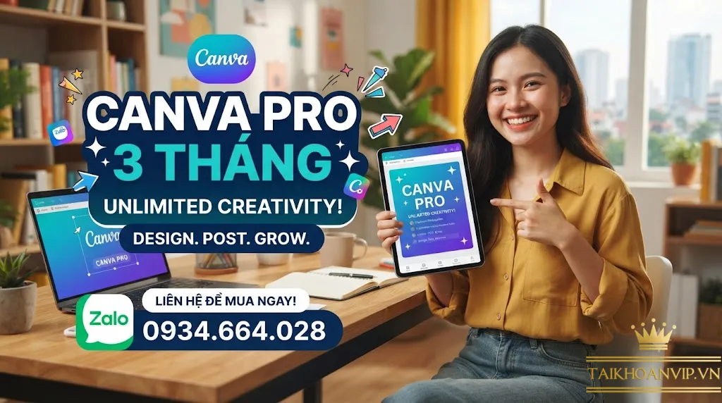 mua canva pro 3 tháng giá rẻ