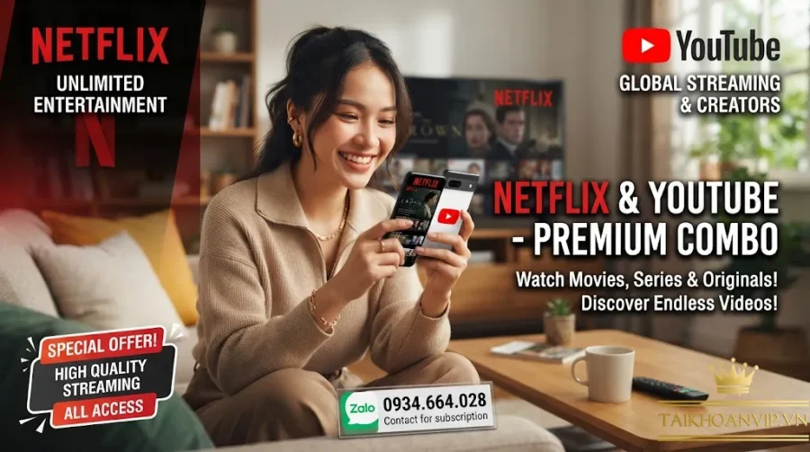Netflix - YouTube Giá Rẻ | Đăng Ký Nhanh, Tiết Kiệm Chi Phí