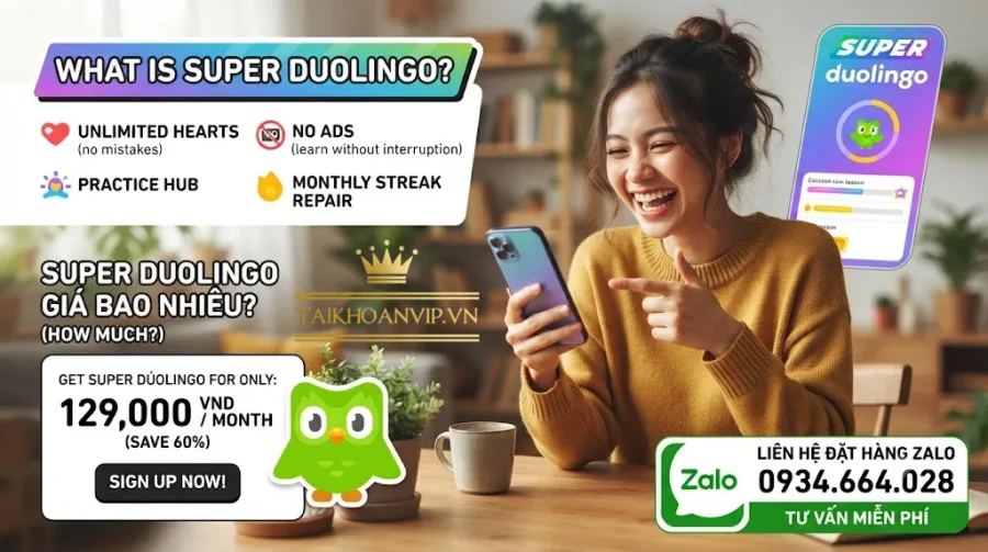 Super Duolingo giá bao nhiều? Cập nhật mới nhất 2026