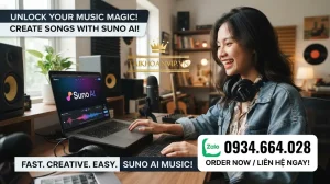 Suno AI tạo nhạc giá rẻ - Mua tài khoản Suno AI Tạo Nhạc