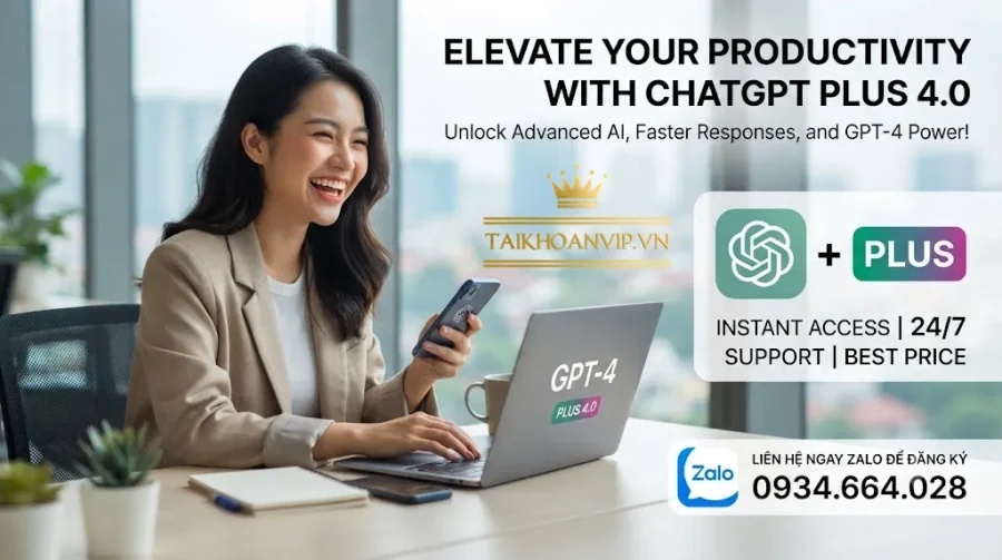 Tài khoản ChatGPT Plus 4.0 Giá Tốt, Kích Hoạt Nhanh