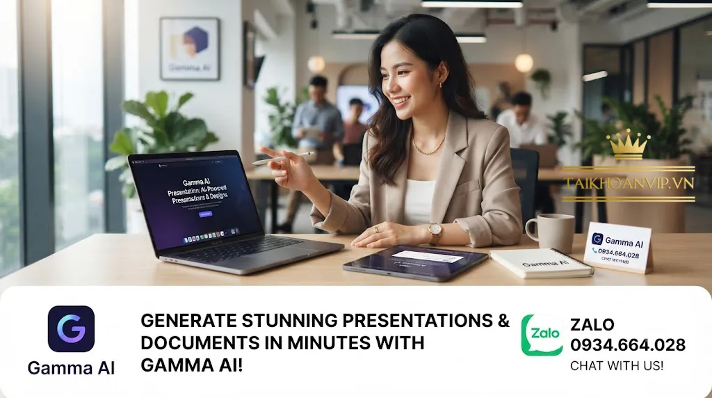 Mua Gamma AI Giá Rẻ - Tài Khoản Gamma AI Pro Chính Hãng