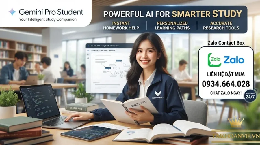 Gemini Pro Student Giá Rẻ - Tài Khoản Gemini Pro Uy Tín