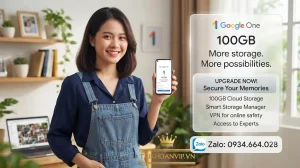 Google One 100GB Giá Rẻ - Mua Chính Google drive chính chủ