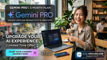 Mua Gemini Pro 3 tháng chỉ 120K – Giá rẻ, dùng AI mạnh mẽ