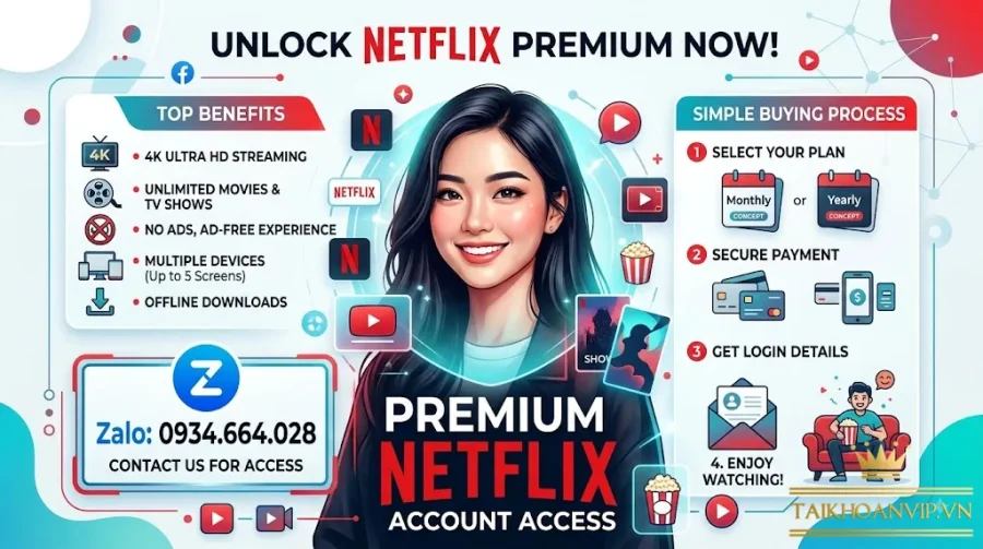 Mua Nick Netflix Giá Rẻ, Uy Tín, Xem Ngay Trong Ngày