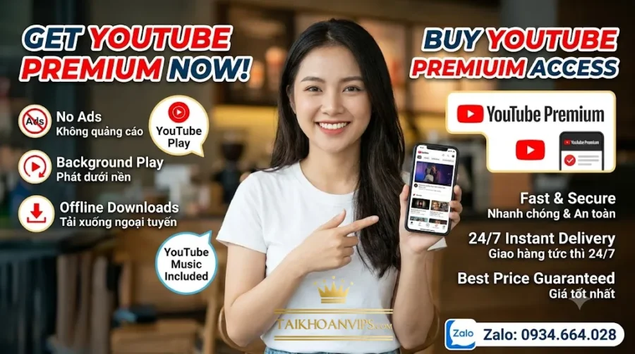 Mua Account YouTube Premium Giá Rẻ, Uy Tín