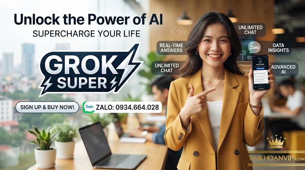 mua grok super 1 ngày