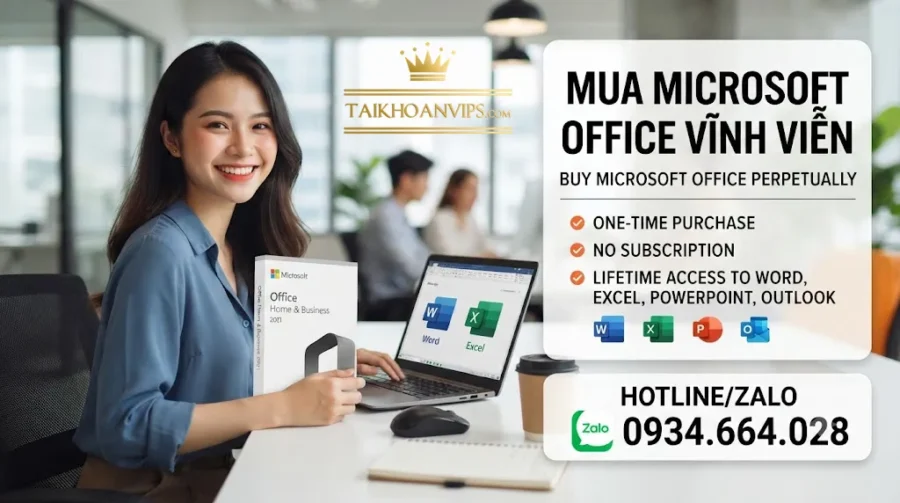 Mua Microsoft Office Vĩnh Viễn Chính Hãng, Giá Tốt