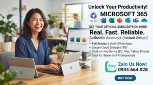 Mua tài khoản Microsoft 365 giá rẻ chỉ 239K/năm